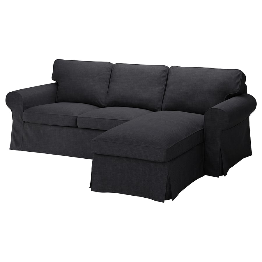 Norsborg hoes voor 3-zitsbank met chaise longue, Slade grey, 702-46, Norsborg ho