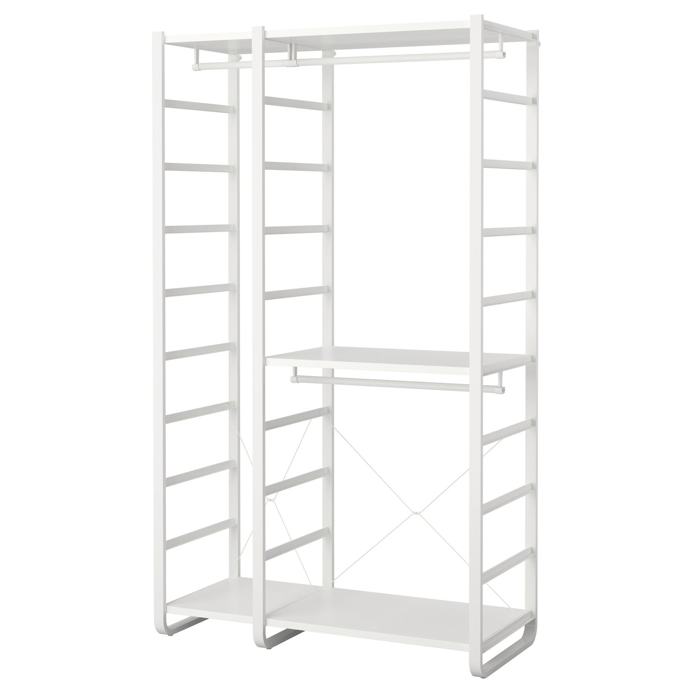 ELVARLI Kledingkastcombinatie wit 125x55x216 cm