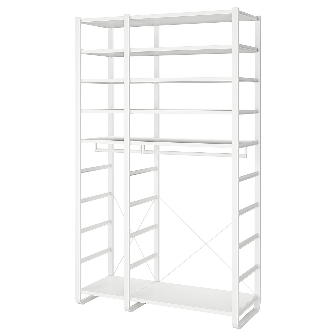 ELVARLI Kledingkastcombinatie wit 125x55x216 cm
