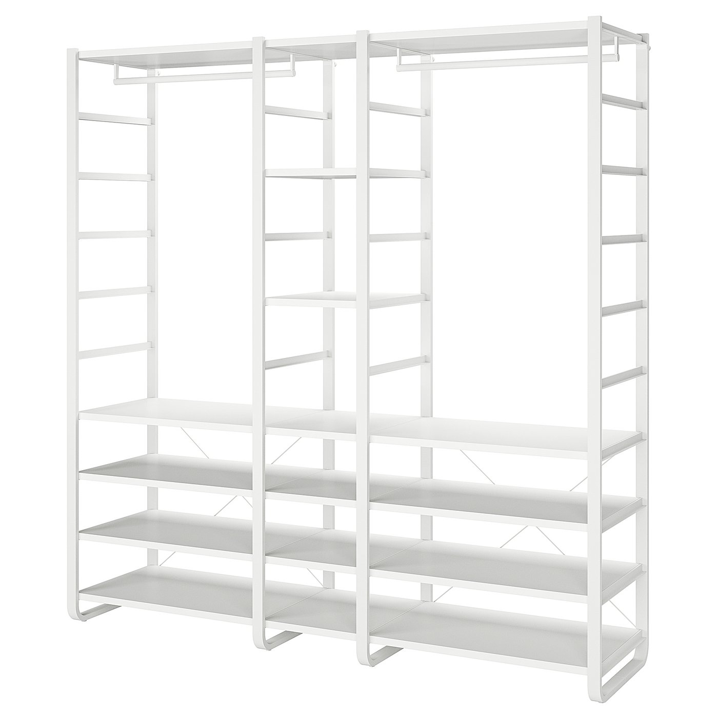 ELVARLI Kledingkastcombinatie wit 205x55x216 cm