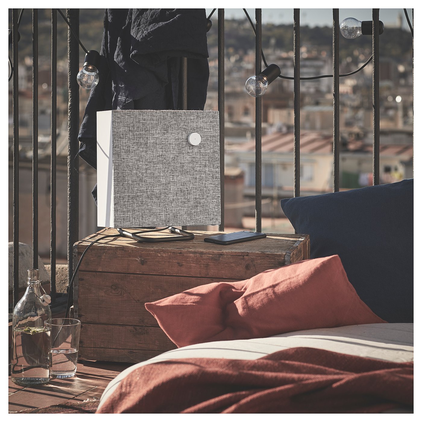 ENEBY Bluetooth® speaker, wit, 30x30 cm