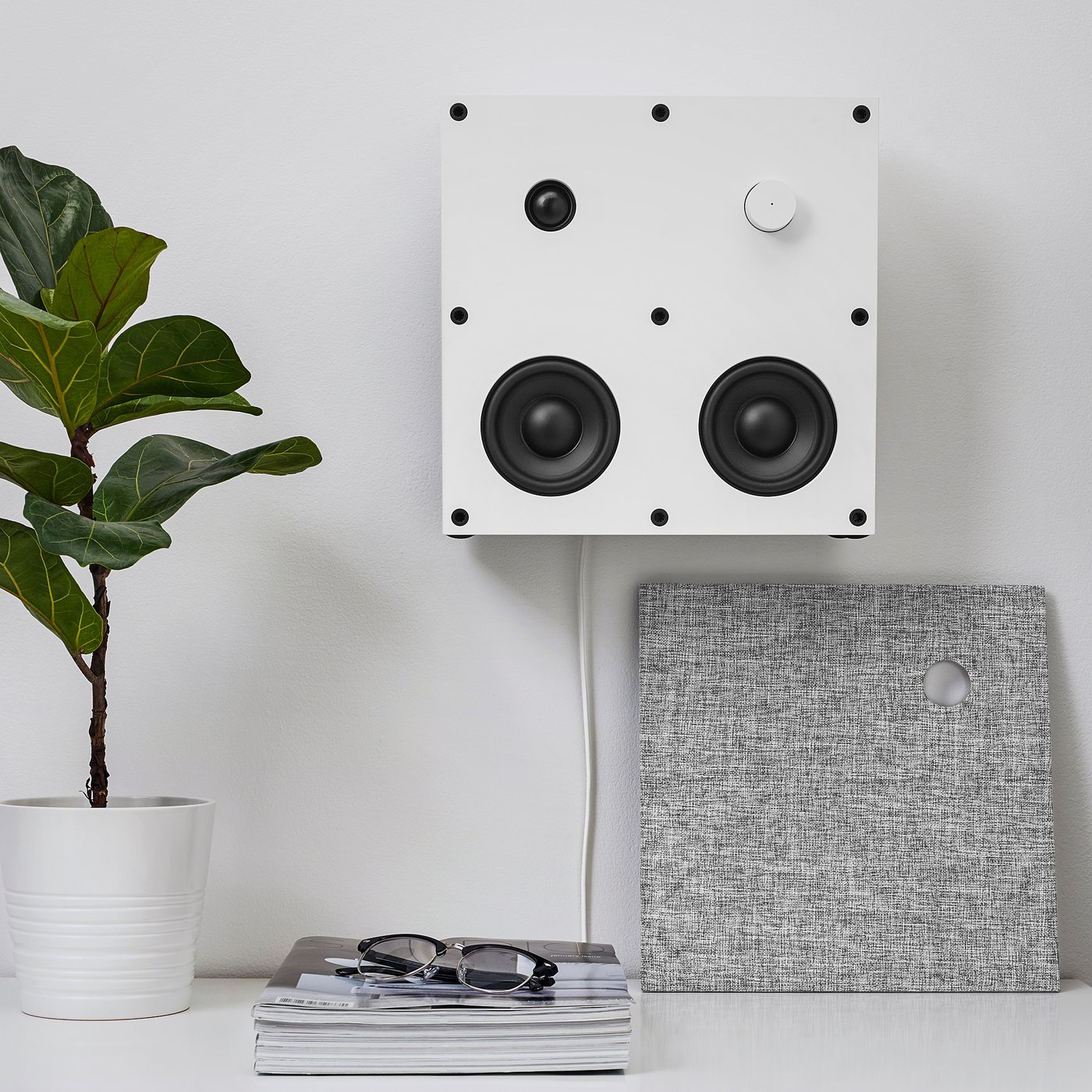 ENEBY Bluetooth® speaker, wit, 30x30 cm