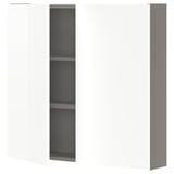 Witte ENHET wandkast met 2 planken.