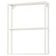 Witte ENHET open stellingkast; minimalistisch ontwerp; 3 niveaus; Stalen frame & planken.
