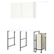 ENHET: witte toonbank, zwarte poten, beige tas - moderne wasset