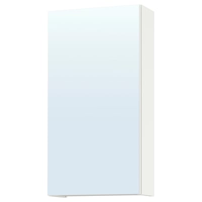 ENHET Spiegelkast met deur, wit, 40x17x75 cm