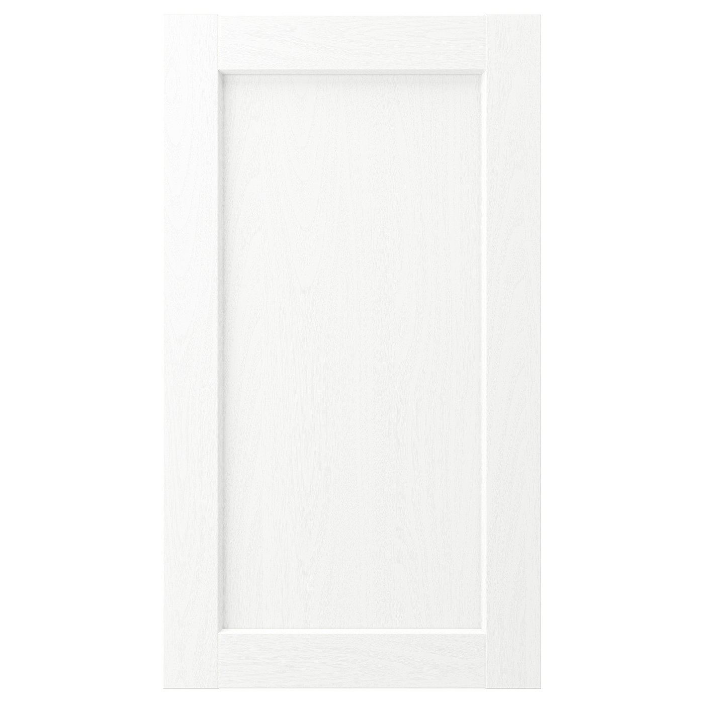 ENKÖPING witte kastdeur, klassiek design met subtiele houtnerf, vierkante vorm, glad oppervlak.