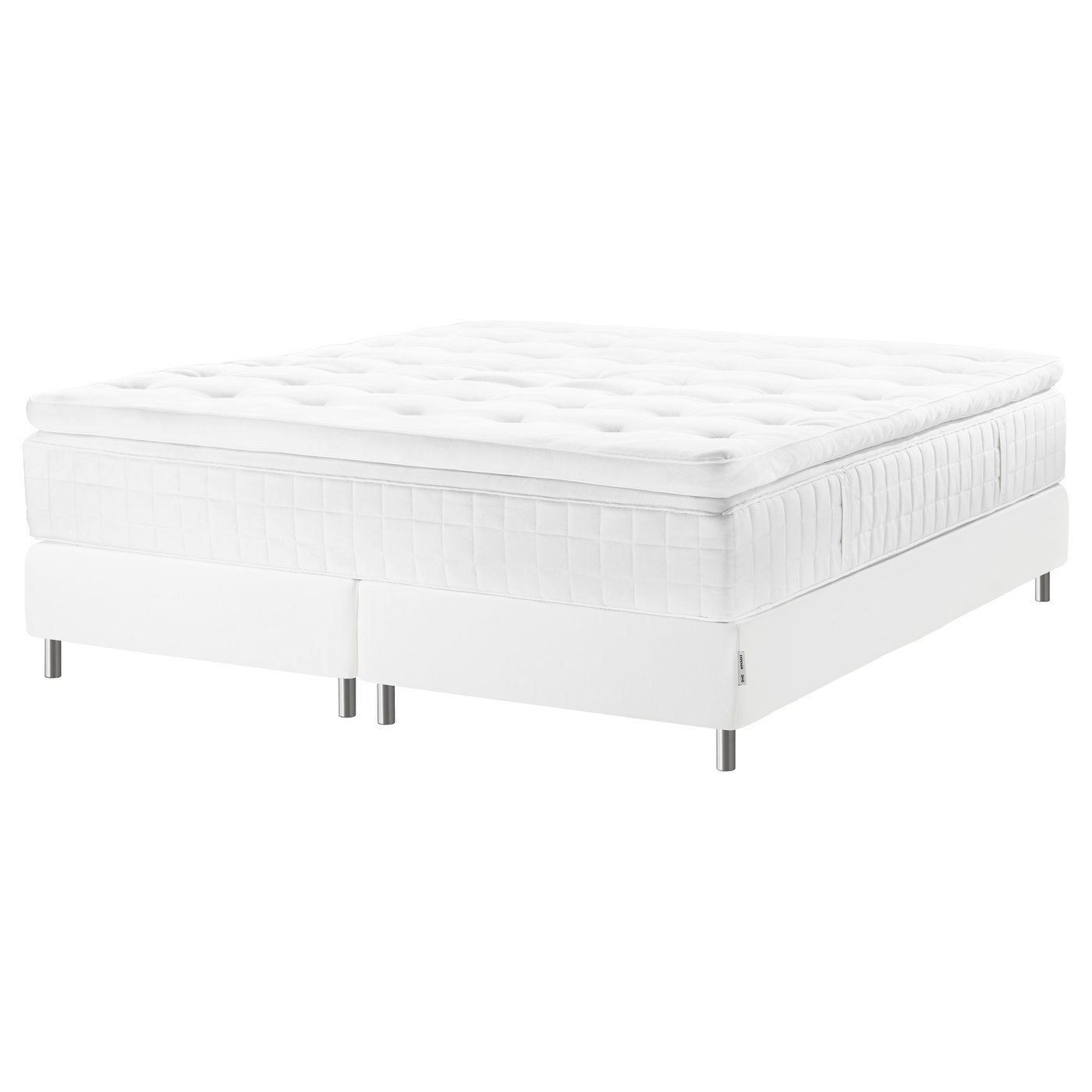 ESPEVÄR Boxspring, Hyllestad middelhard/Tustna wit, 160x200 cm IKEA