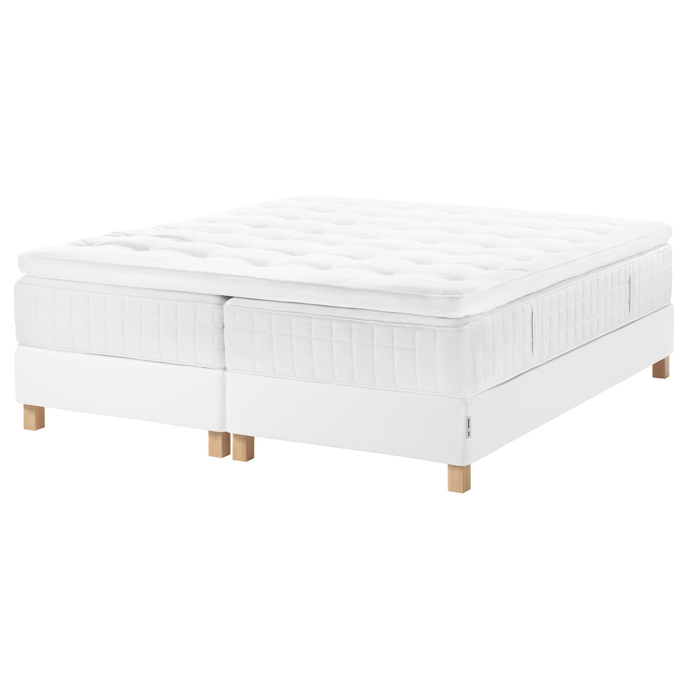 ESPEVÄR Boxspring Hyllestad middelhard/Tustna wit IKEA