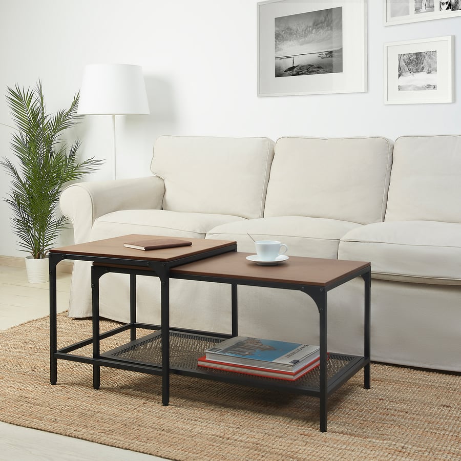 FJÄLLBO Salontafel, zwart, 51x51 cm IKEA