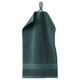 Teal groene FREDRIKSJÖN katoenen handdoek, rechthoek met haak.