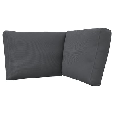 Donkergrijs, gerecycled polyester bank hoekstuk. Modern, strak design. Comfortabele, stijlvolle woninginrichting.