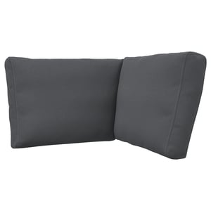 Donkergrijs, gerecycled polyester bank hoekstuk. Modern, strak design. Comfortabele, stijlvolle woninginrichting.