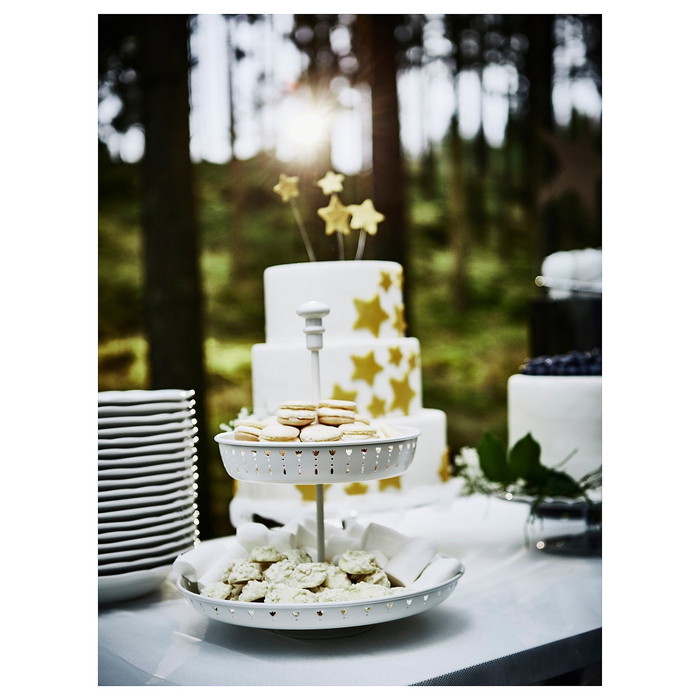 Garnera Etagere 2 Verdiepingen Wit Ikea