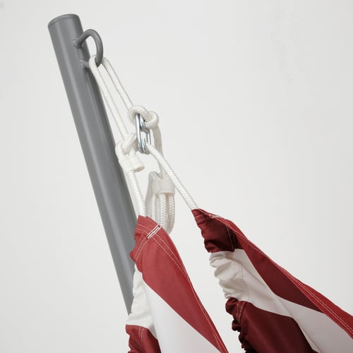 GÅRÖ / HAMNÖN Hangmat met standaard, grijs/rood/wit IKEA