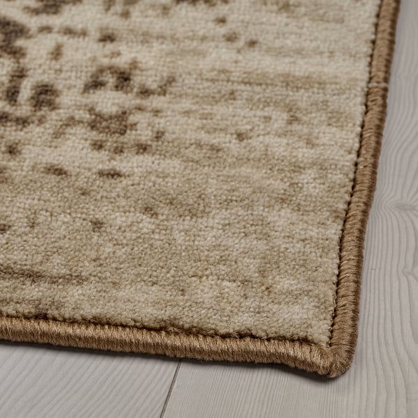 gerlev vloerkleed laagpolig met een patroon beige 170x230 cm ikea