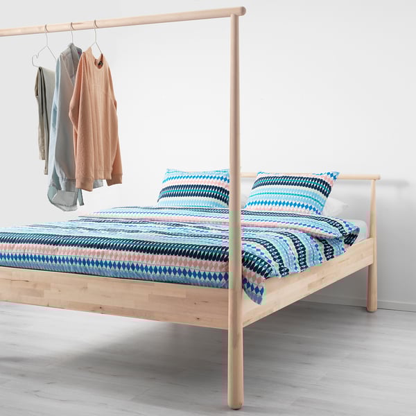 GJÖRA Bedframe, berken, Luröy, 140x200 cm IKEA
