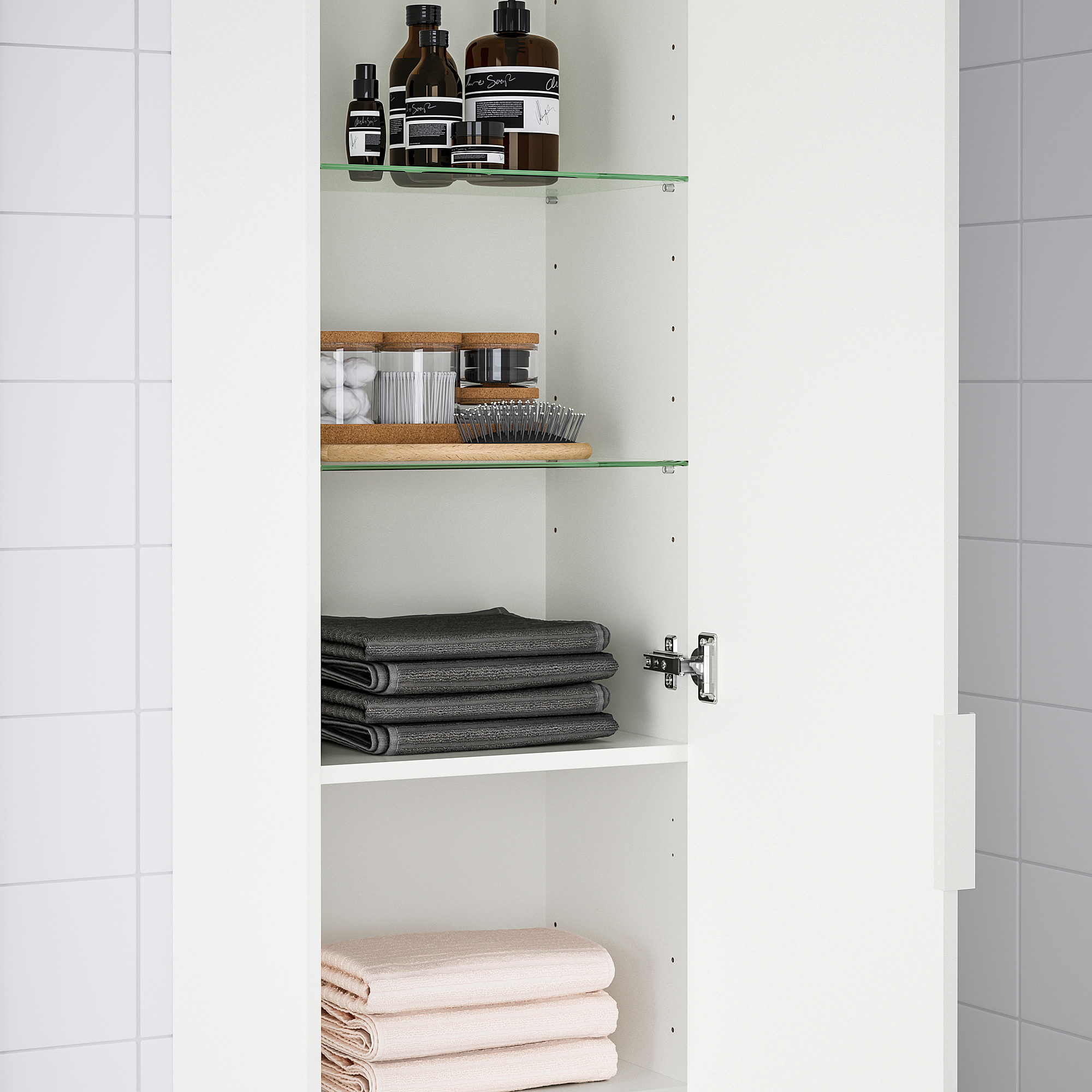 Hoge kast, Resjön wit, 40x32x192 cm IKEA