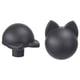 GREJSIMOJS Knop, antraciet/kat, 38 mm