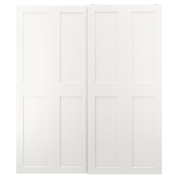 boycot Orkaan Beide GRIMO Schuifdeur, set van 2, wit, 200x236 cm - IKEA