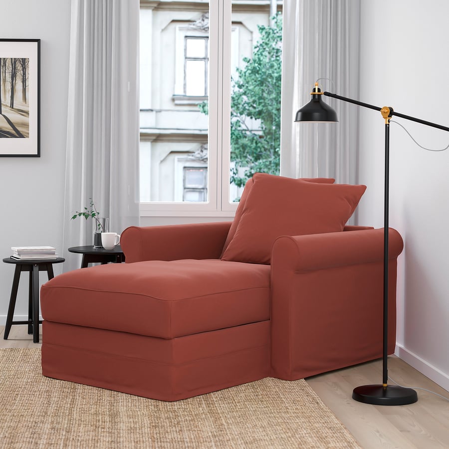 GRÖNLID chaise longue, Ljungen lichtrood IKEA