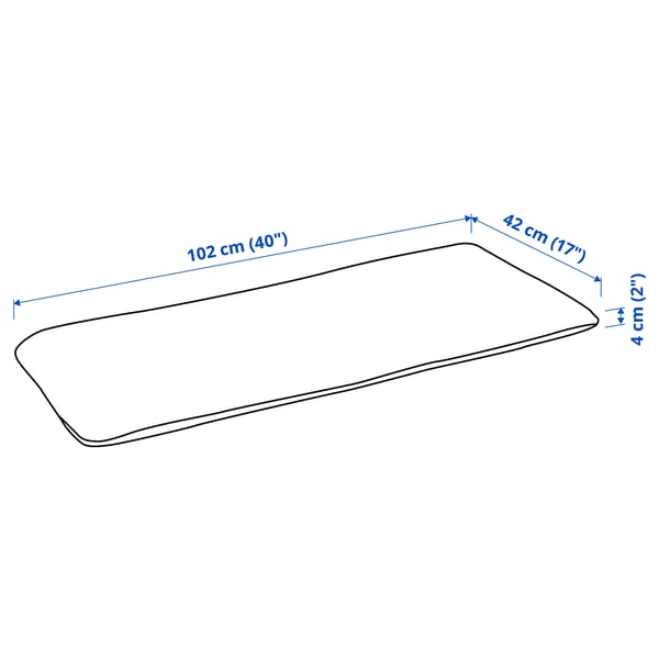 Illustratie met afmetingen voor het product: GRYTTOM.