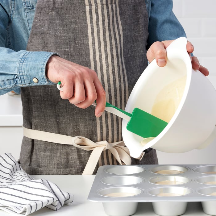 IKEA GUBBRÖRA Rubber Spatel, Groen/Wit