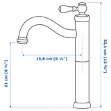 Illustratie met afmetingen voor het product: HAMNSKÄR.