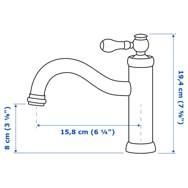 Illustratie met afmetingen voor het product: HAMNSKÄR.