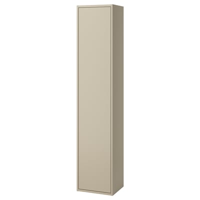 HAVBÄCK Hoge kast met deur, beige, 40x35x195 cm