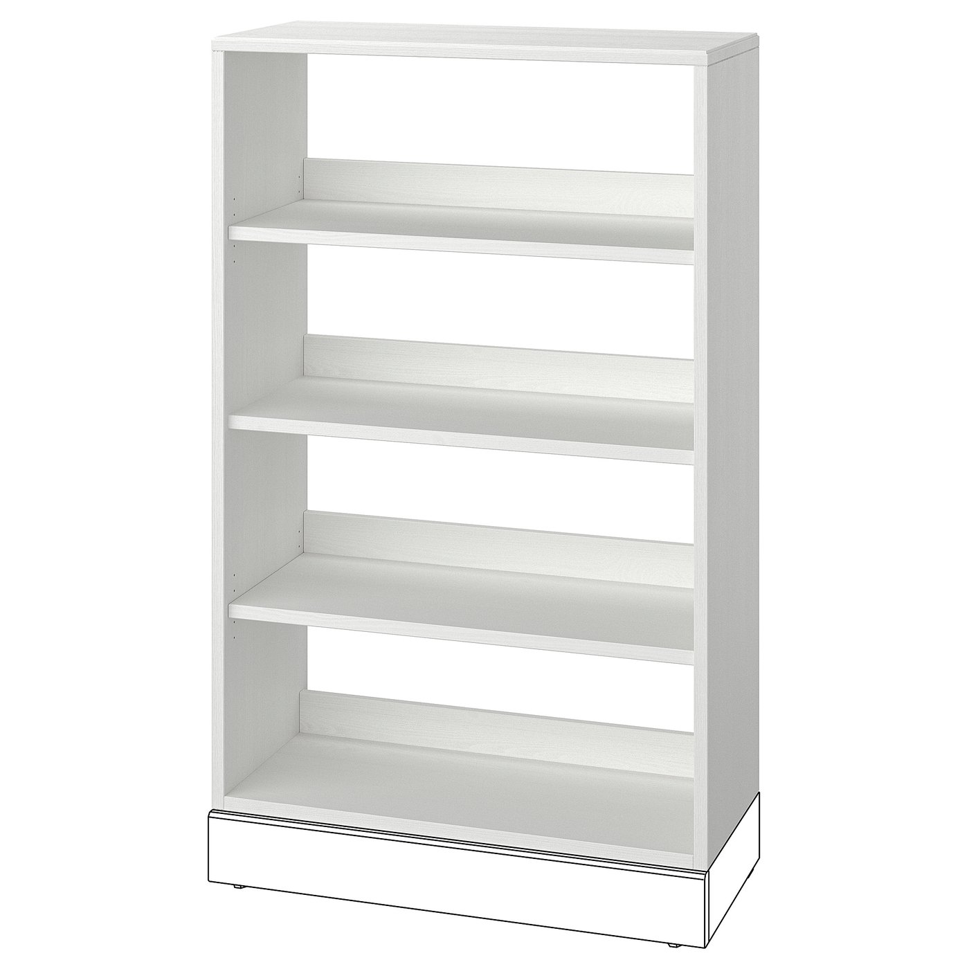 HAVSTA Open kast wit 81x35x123 cm