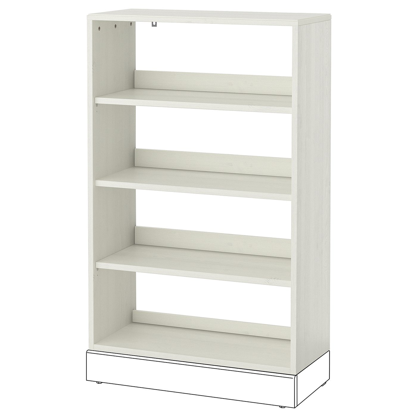 HAVSTA Open kast, wit, 81x35x123 cm IKEA