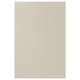 Een beige HAVSTORP keukenkastdeur. Het heeft gladde panelen en een modern ontwerp, gemaakt van acrylverf en vezelplaat.