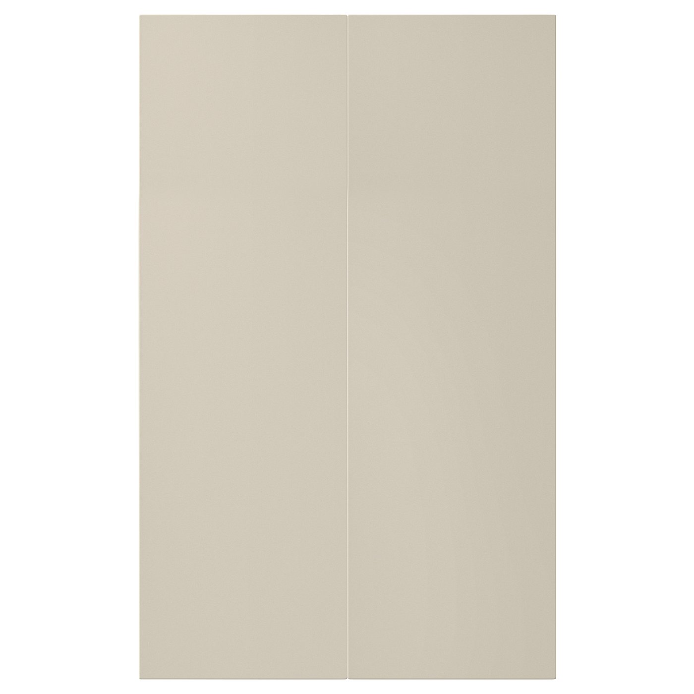 Beige HAVSTORP kastfront, glad modern design, rechthoekig.