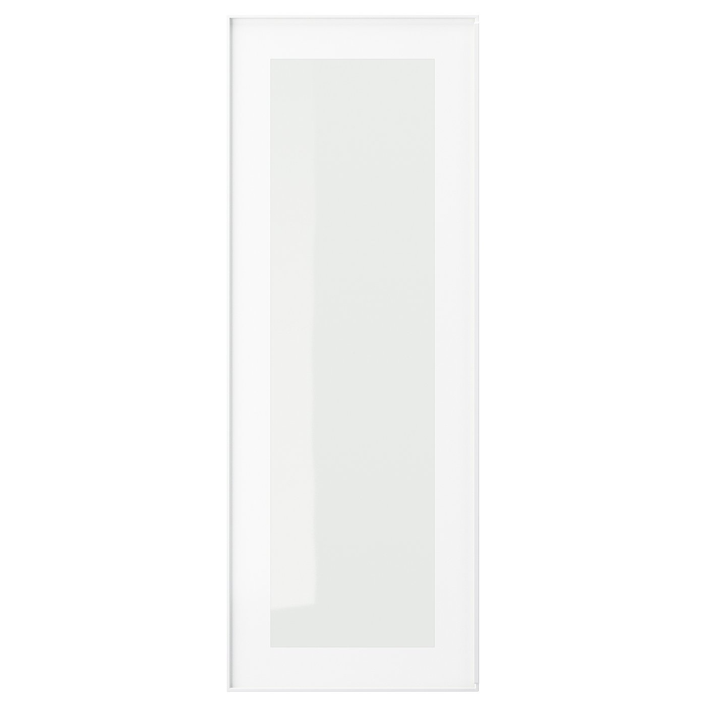 HEJSTA Vitrinedeur wit/helder glas 30x80 cm