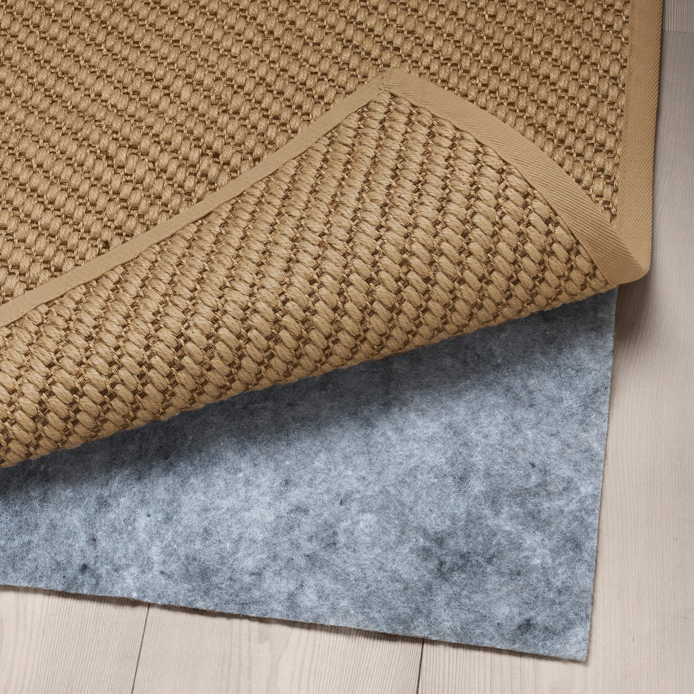 Hellested Vloerkleed Glad Geweven Naturel Bruin Ikea