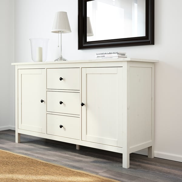 Hemnes Buffetkast Wit Gebeitst 157x88 Cm Ikea