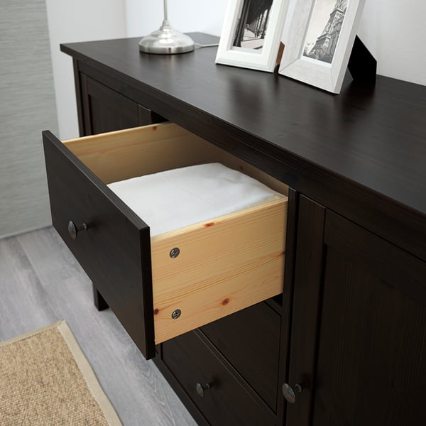 Hemnes Buffetkast Zwartbruin 157x88 Cm Ikea
