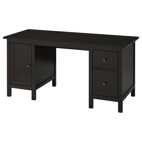 HEMNES Bureau, zwartbruin, 155x65 cm IKEA