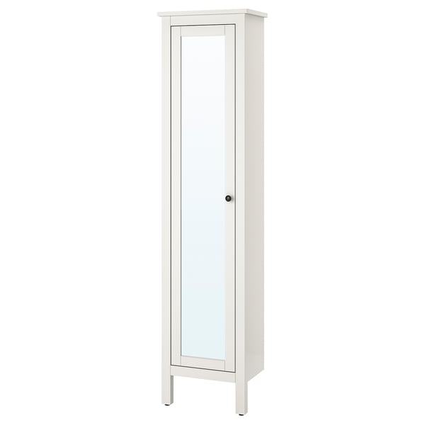 helaas Grit Malaise Hoge kast met spiegeldeur, HEMNES, wit, 49x31x200 cm - IKEA