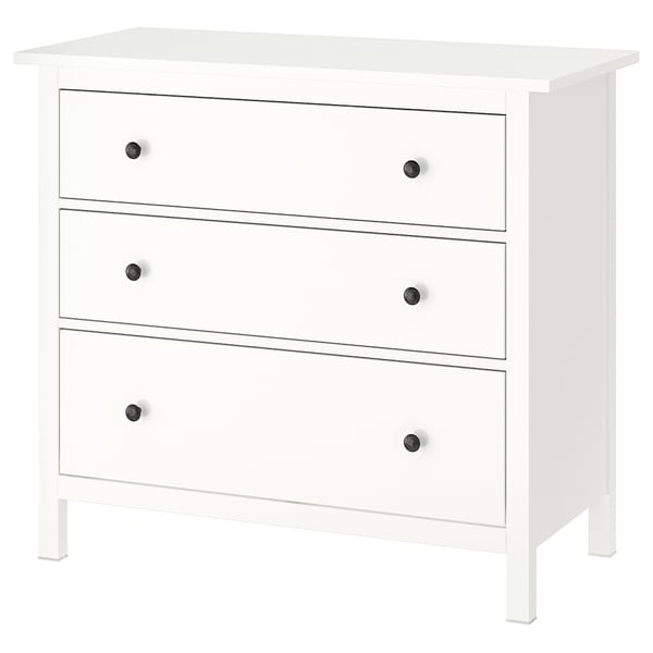 Hemnes Ladekast 3 Lades Wit 108x96 Cm Ikea