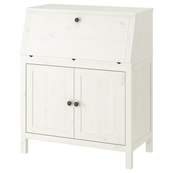 Hemnes Secretaire Wit Gebeitst 89x108 Cm Ikea