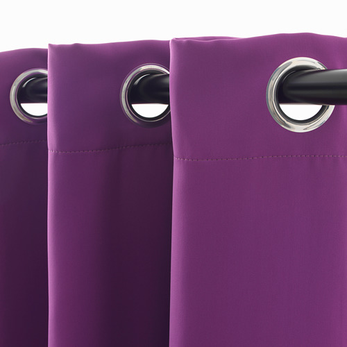 Paarse gordijnen ikea