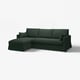 HYLTARP 3-zits zitbank m ch longue, links, Tallmyra donkergroen