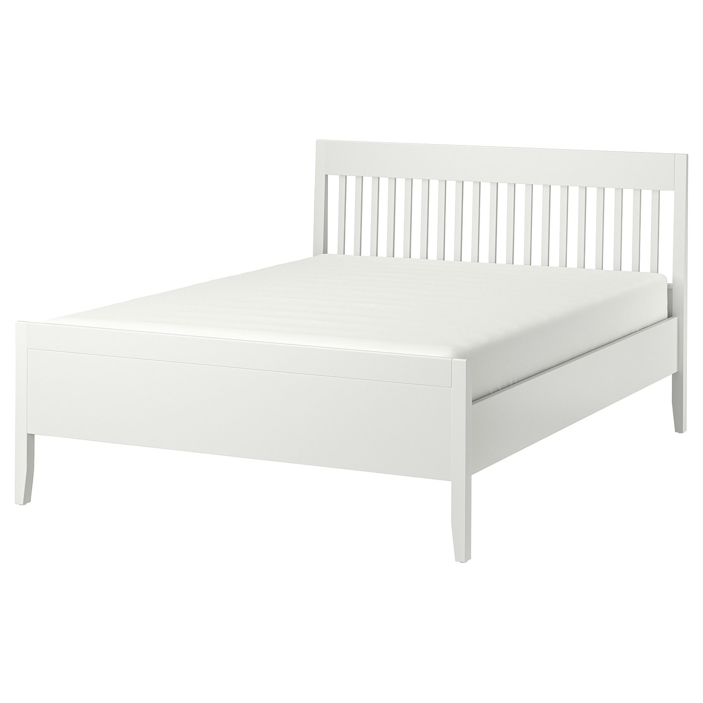 IDANÄS Bedframe wit/Leirsund 160x200 cm