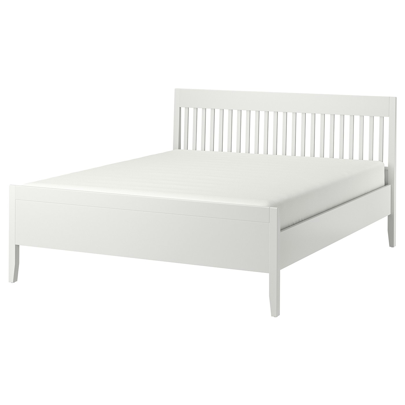 IDANÄS Bedframe wit/Lönset 180x200 cm