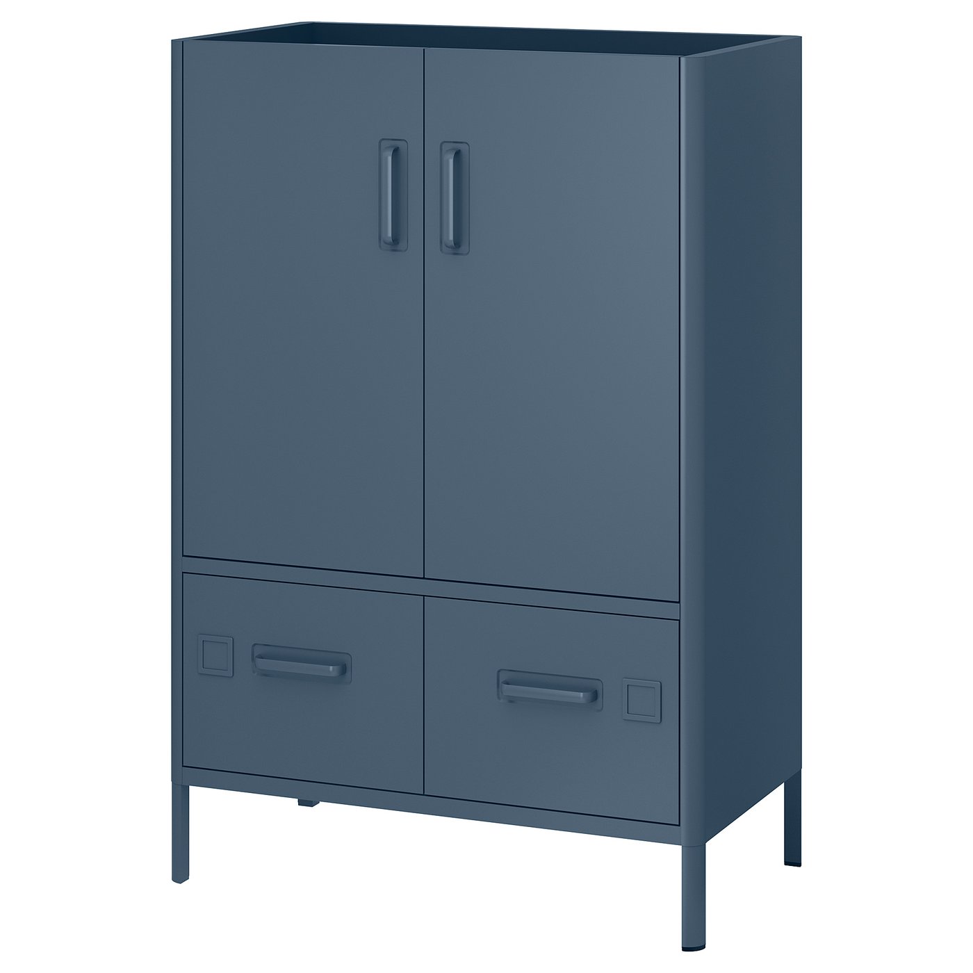 Idasen Kast Met Smart Lock Blauw 80x119 Cm Ikea