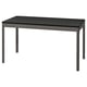 IKEA IDÅSEN zwarte rechthoekige vergadertafel, metalen poten.