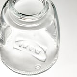 Glazen pot met keramische grinder top, helder en precies, goede kwaliteit.