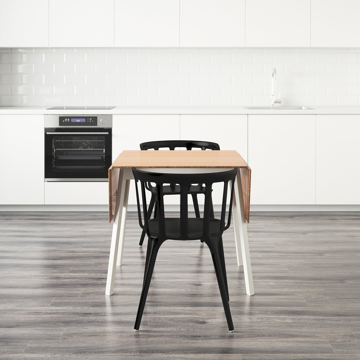 IKEA PS 2012 / IKEA PS 2012 Tafel met 2 stoelen, bamboe, zwart IKEA